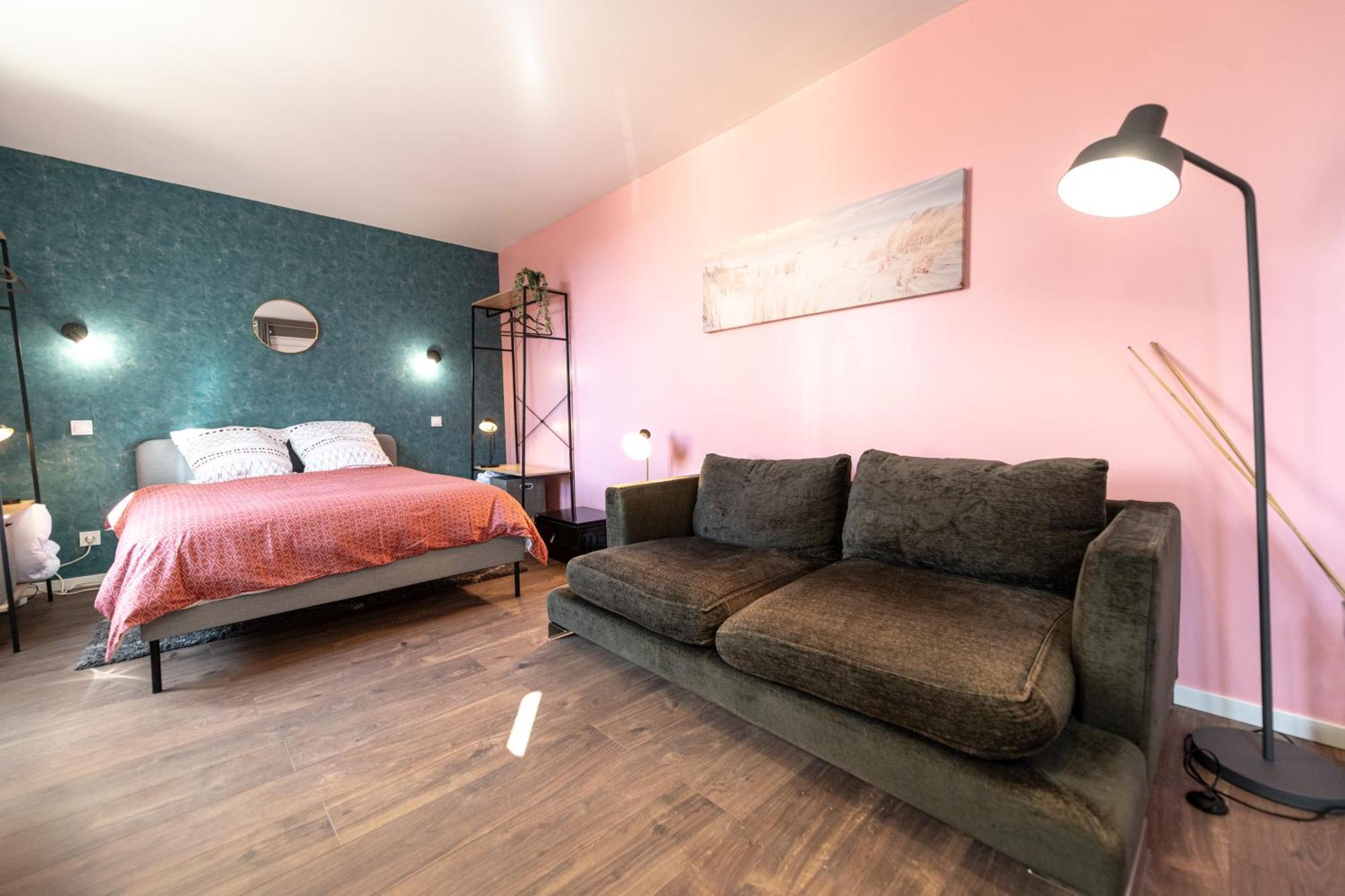 Kasa Lounge - Climatisation - Au Calme Apartman Rive-de-Gier Kültér fotó