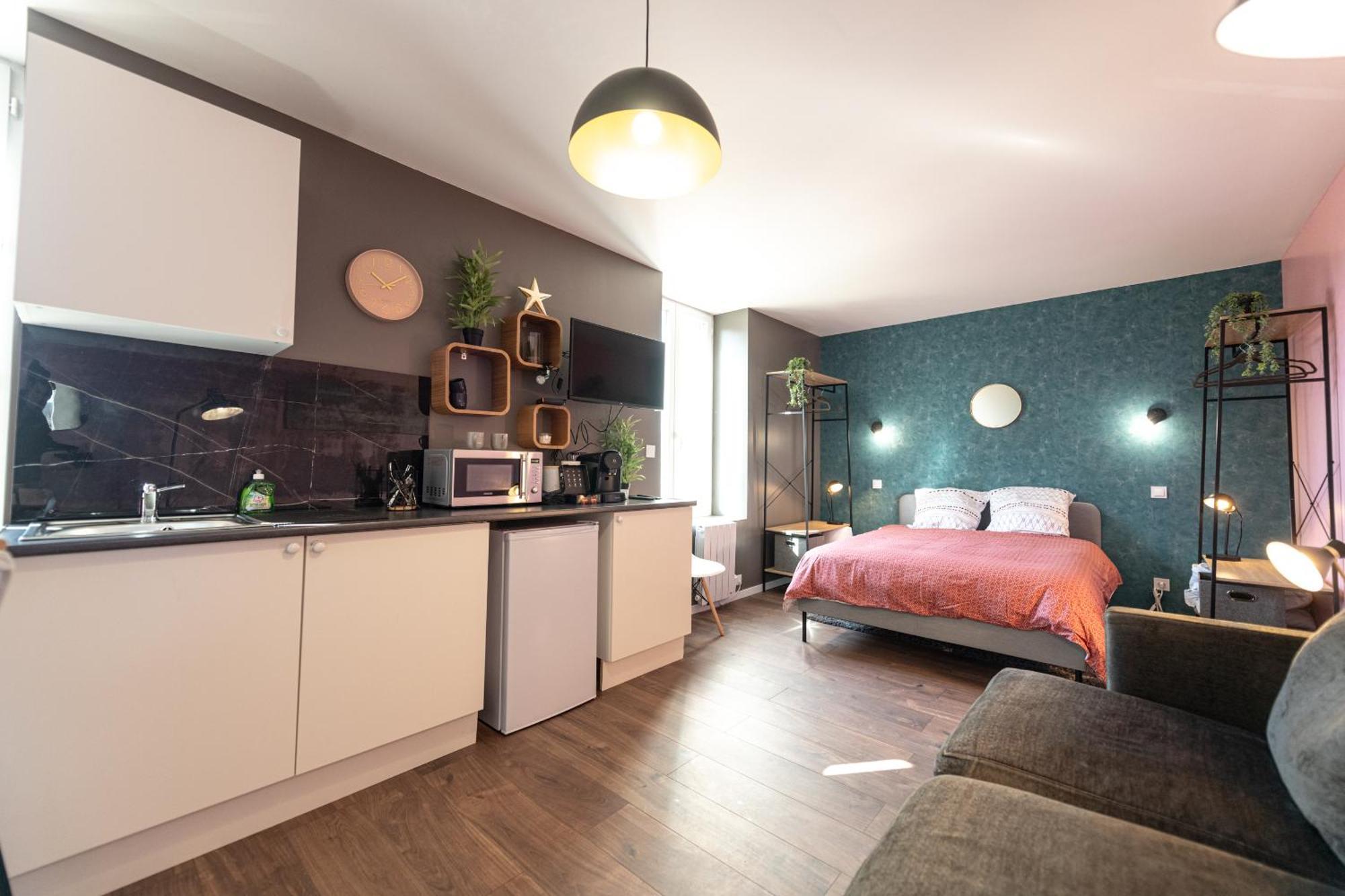 Kasa Lounge - Climatisation - Au Calme Apartman Rive-de-Gier Kültér fotó